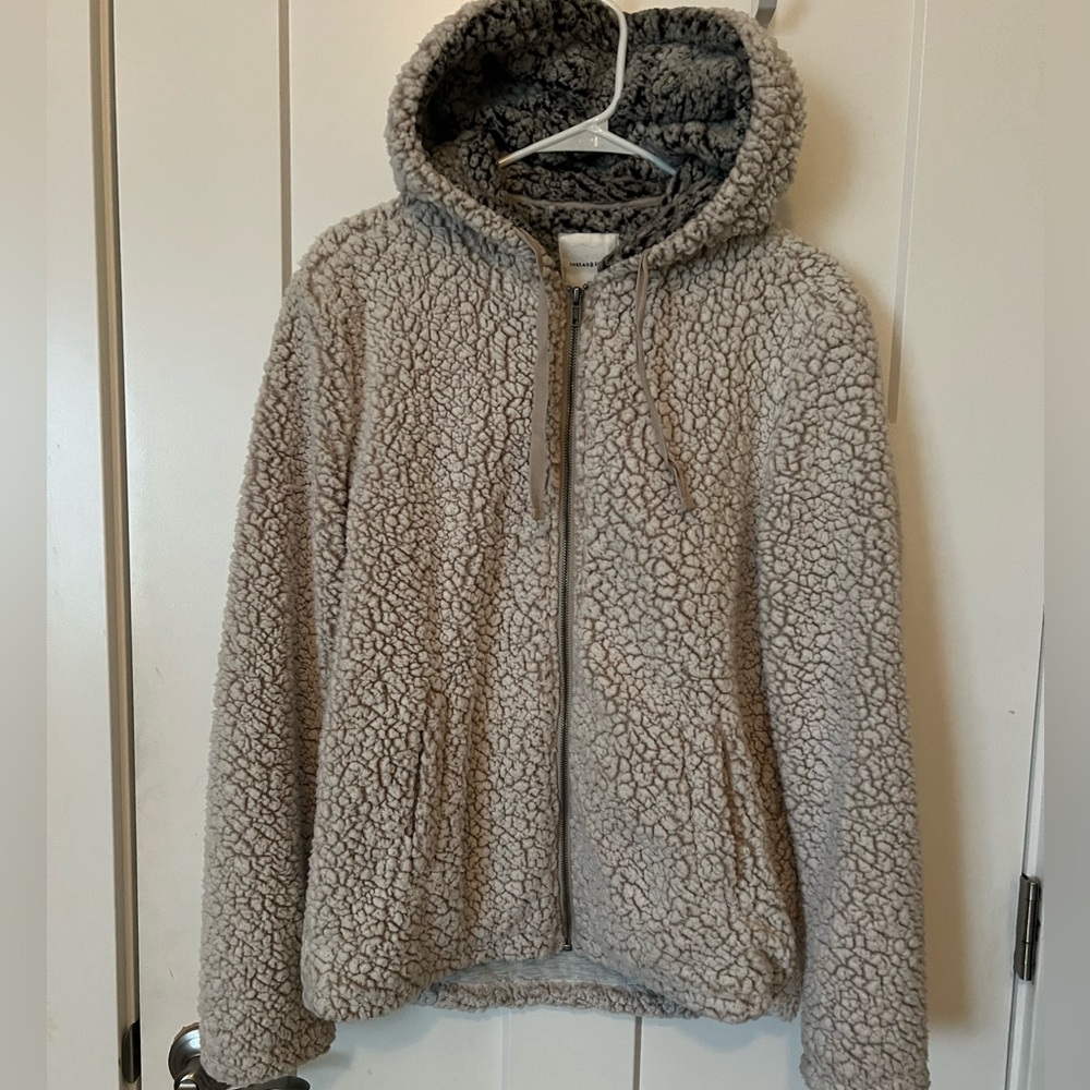 Thread & Supply Gray Teddy Jacket